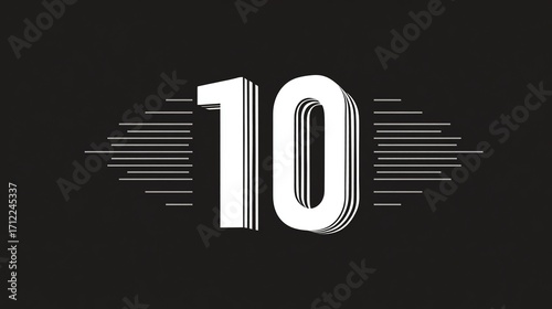 10 years anniversary celebration logotype. 10th anniversary logo. Vector and illustration