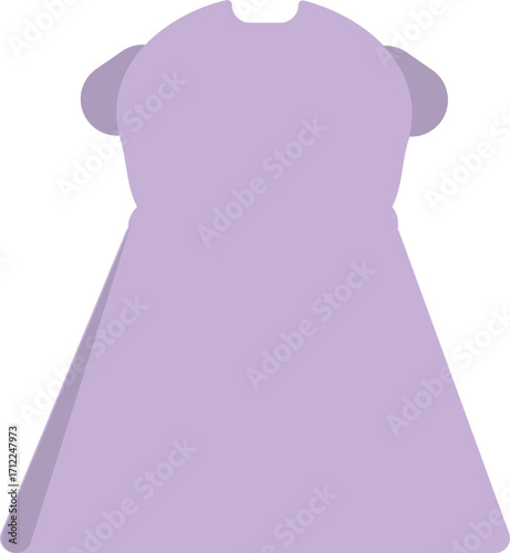 vector illustration of a pink dress