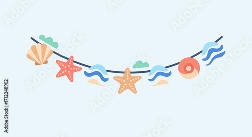 Summer Ocean Party Decoration Hanging String.