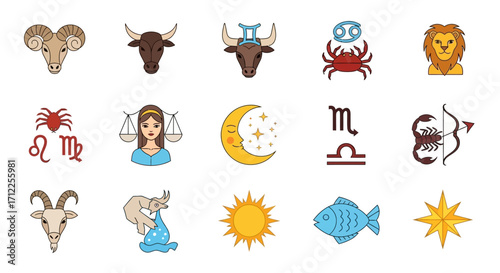 Zodiac Signs Collection.