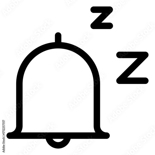 Alarm bell representing sleep reminders and notifications for better rest management