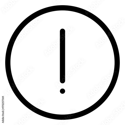 Circular alert notification design for emphasizing important messages and warnings in digital applications