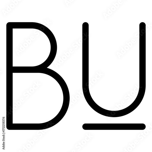 Bold underline text formatting for emphasis in digital documents and design applications