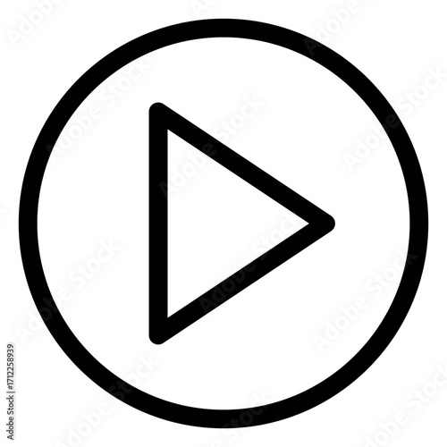 Play button design for multimedia applications and user interfaces