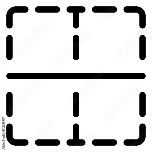 Centered cell border design for enhancing table layouts and data presentation in digital applications
