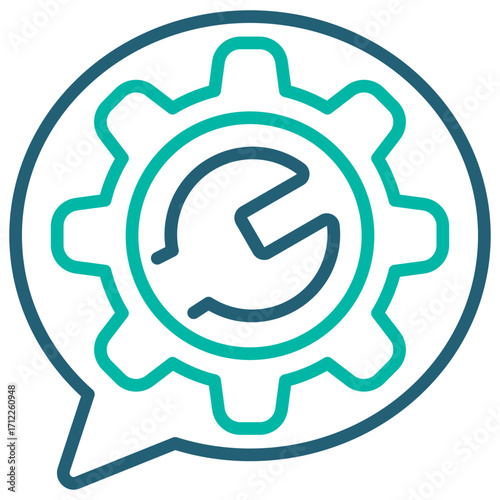Services Outline Blue Icon