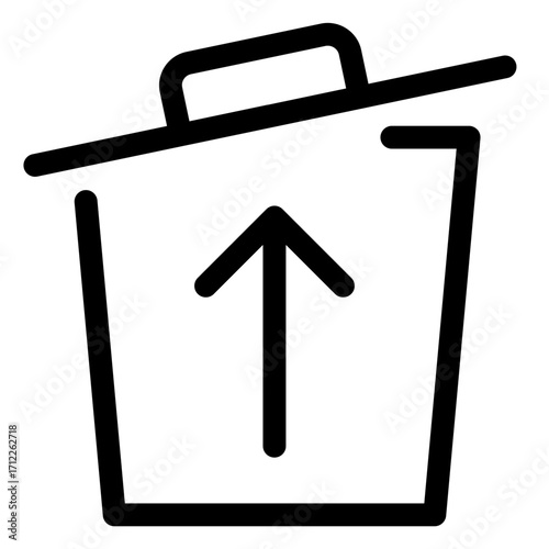 Trash can with a restore option for recovering deleted files and managing digital waste