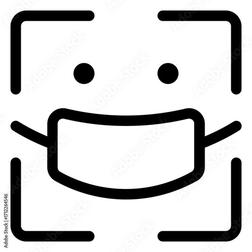 Facial recognition technology with a mask representation for enhanced security and privacy in digital applications