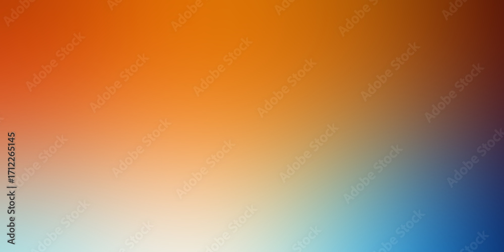 Fototapeta premium A mesmerizing gradient of warm orange hues blending seamlessly into cool blues, creating a vibrant and dynamic background with a soft, blurred effect, perfect for modern designs