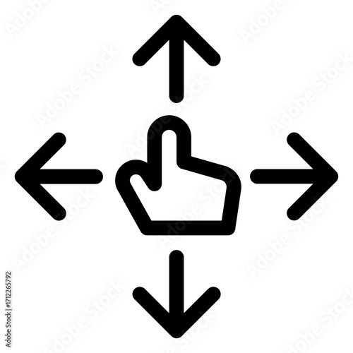 Gesture for expanding content in user interfaces and applications