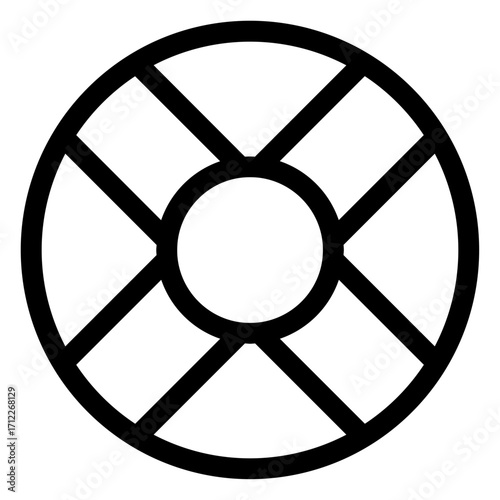 Assistance and support wheel representing guidance and help in various contexts
