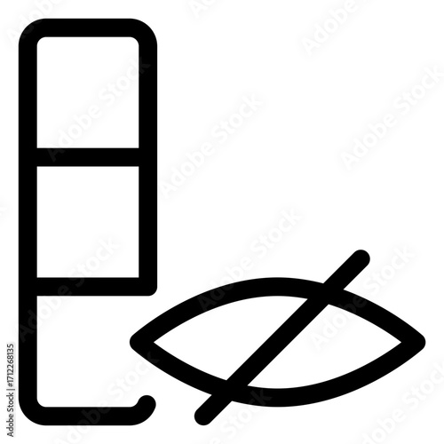 User interface element for hiding columns in data tables and spreadsheets