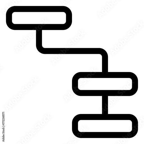 Visual representation of organizational structure and hierarchy for business and team management applications