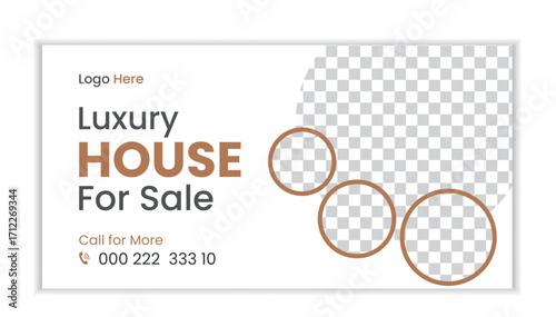Modern Luxury Real Estate Billboard template design