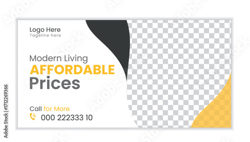 Modern Real Estate Billboard Template Design