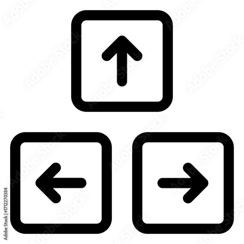 Directional keyboard button for navigation and user interface design