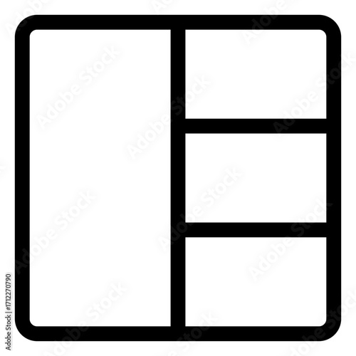 Modern layout design elements for user interface and web applications