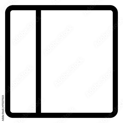Left-aligned layout design elements for user interfaces and web applications