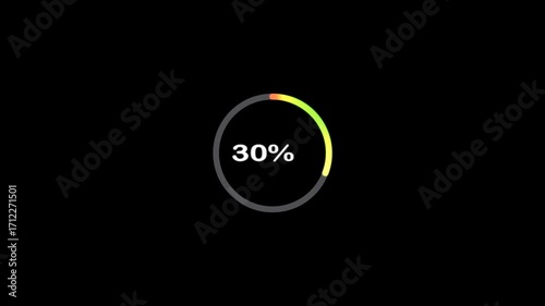 Gradient color loading animation background.