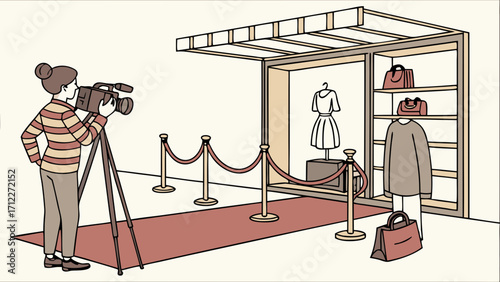 Filming a Fashion Show or Product Presentation.