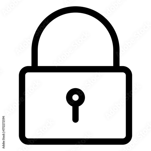 Secure padlock design representing safety and protection for digital and physical assets