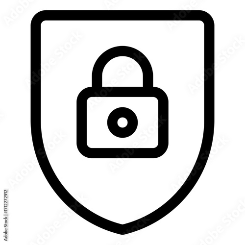 Secure lock and shield design representing protection and safety for digital assets and personal information