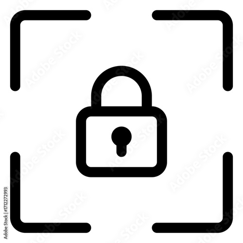 Secure padlock design representing safety and protection for digital content and personal information