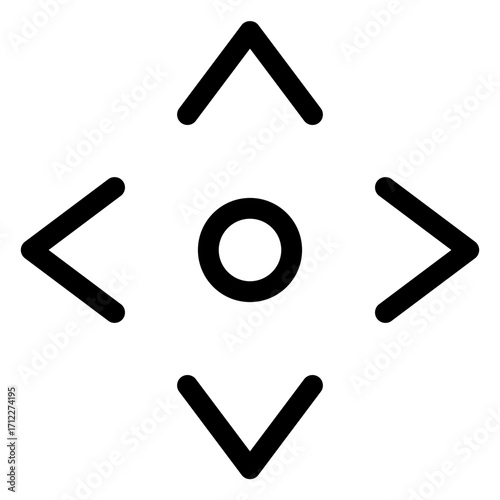 Directional arrows for horizontal movement in user interfaces and applications