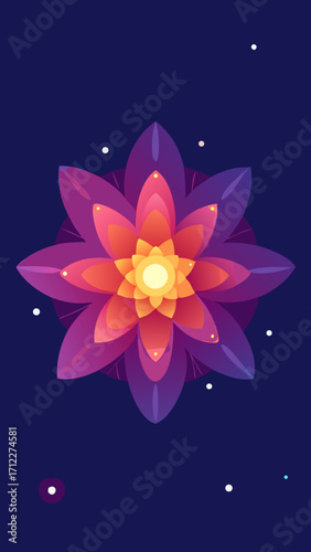 A pink water lily blossom floats gracefully on a dark pond, its beauty captured in a single, vibrant bloom