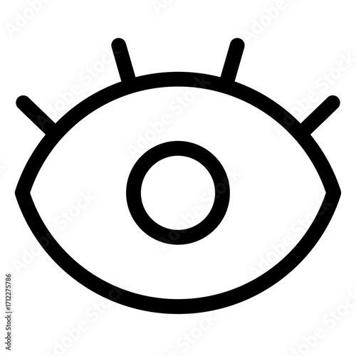 Awakened awareness and perception represented by open eyes for mindfulness and clarity in design