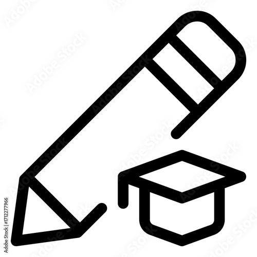 Creative pencil for editing and enhancing educational content in digital platforms