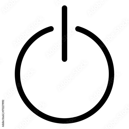 Stylish power button design for energy control and device management in digital applications