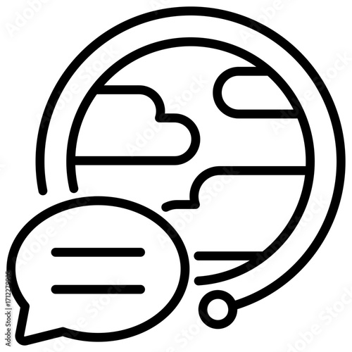 Globalization Outline Icon