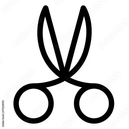 Stylish scissors design for crafting, tailoring, and DIY projects in modern graphic applications