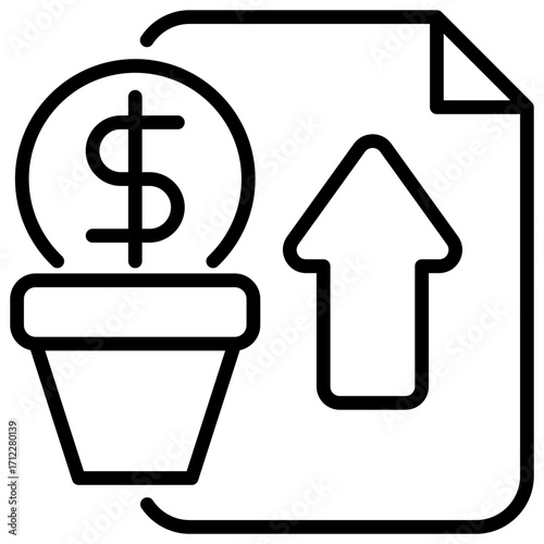 Investment Outline Icon