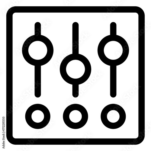 Vertical settings menu for user-friendly interface customization and configuration in applications and websites