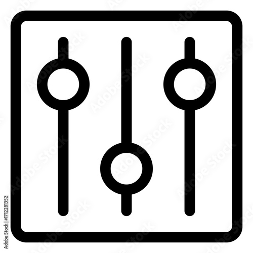 Vertical settings menu for user-friendly interface customization and configuration options