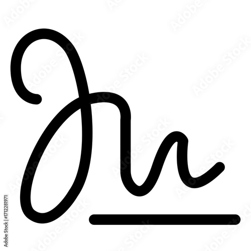 Elegant signature design for personal branding and professional documents