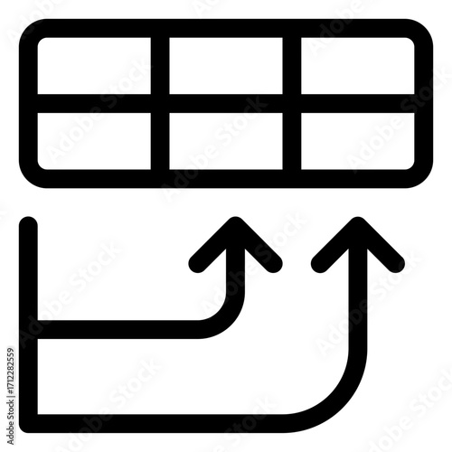 Split view of a spreadsheet showcasing subsets of data for efficient analysis and organization in business applications