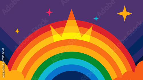 rainbow and sun