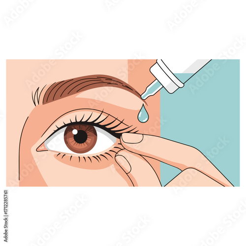 Eye care with eye drops for contact lens wearers.