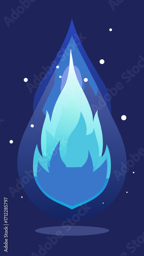 blue water drop