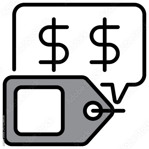 Price Single Icon Pack Multystyte Illustration