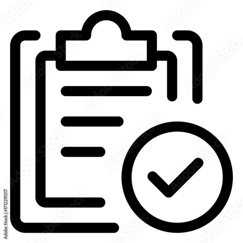 Task checklist with checkmark for efficient project management and organization