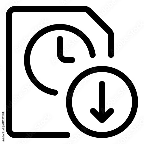 Stylish time clock design for efficient time management and scheduling in digital applications and websites