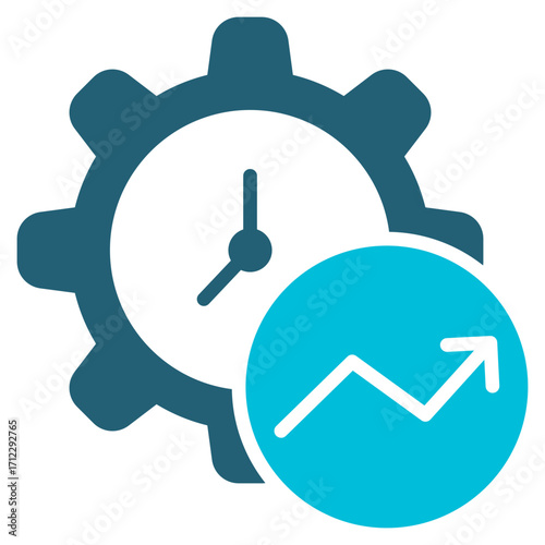 Productivity Glyph Blue Icon