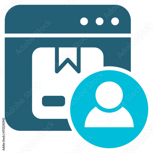 Market Glyph Blue Icon