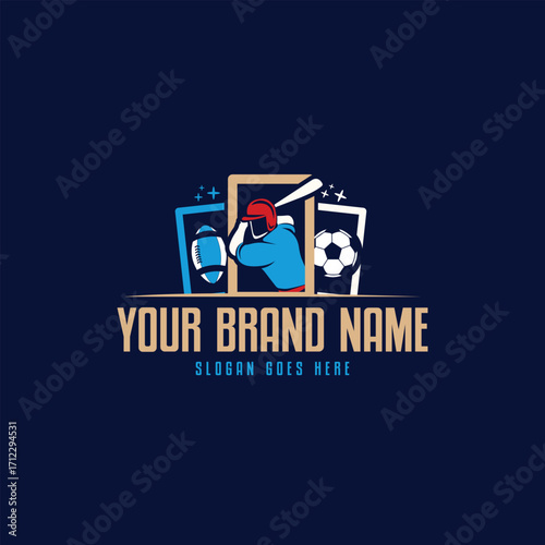 Modren and classical badge style logo desing for online betting site, sports event betting, Bet, and more.