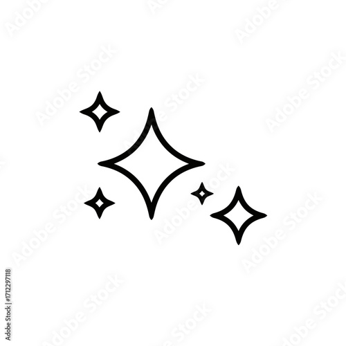 "Sparkle Icon Set for Clean, Magical, and Aesthetic Design Elements"