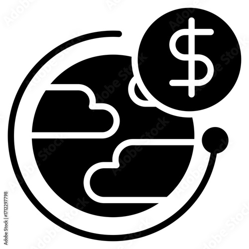 Trade Glyph Black Icon
